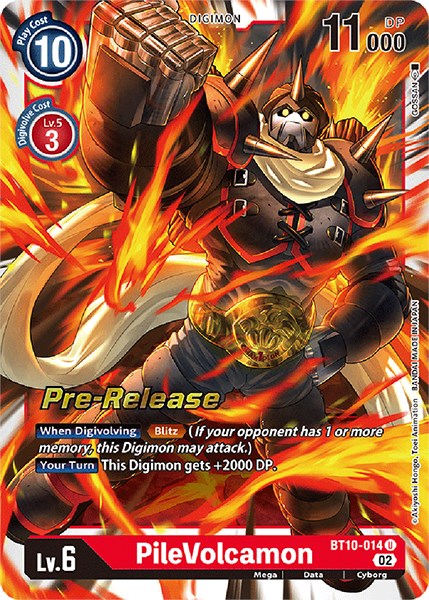 PileVolcamon [BT10-014] [Xros Encounter Pre-Release Cards] | Tables and Towers