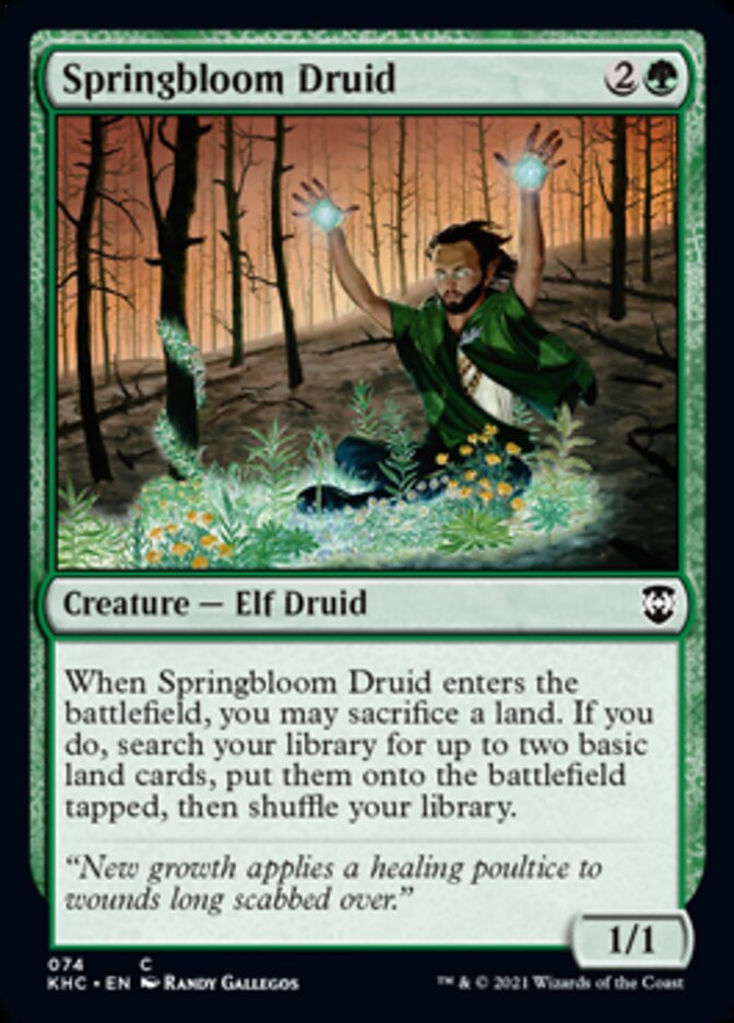 Springbloom Druid [Kaldheim Commander] | Tables and Towers