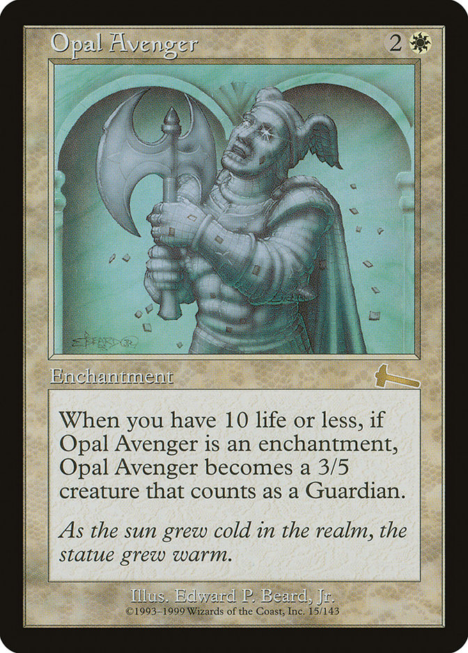 Opal Avenger [Urza's Legacy] | Tables and Towers