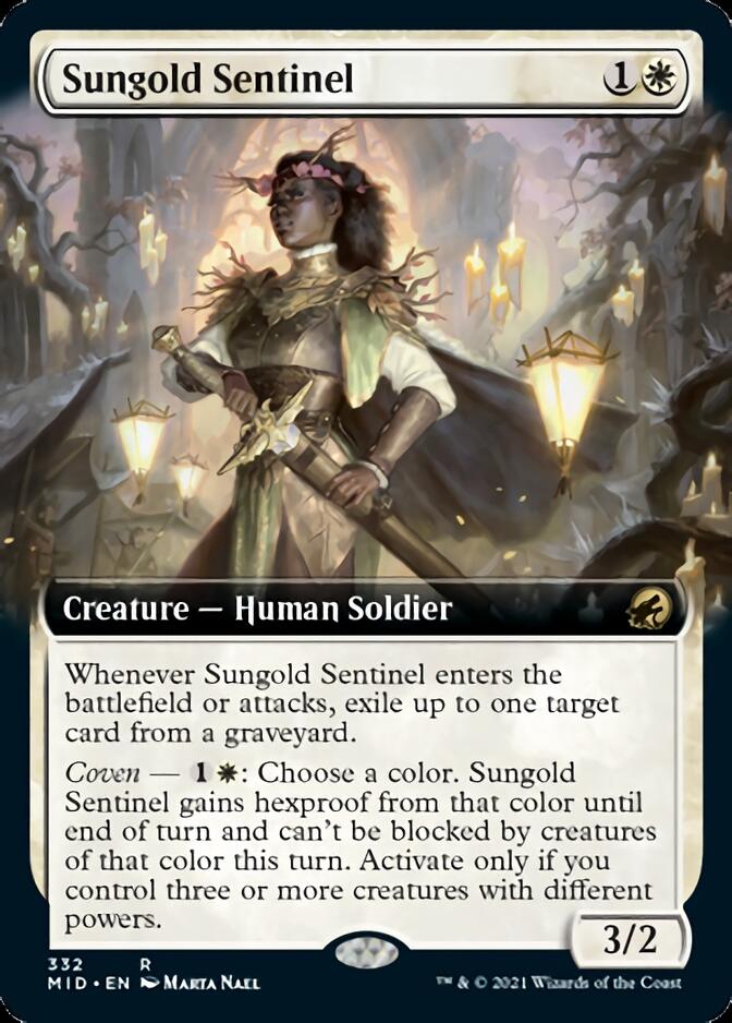 Sungold Sentinel (Extended Art) [Innistrad: Midnight Hunt] | Tables and Towers