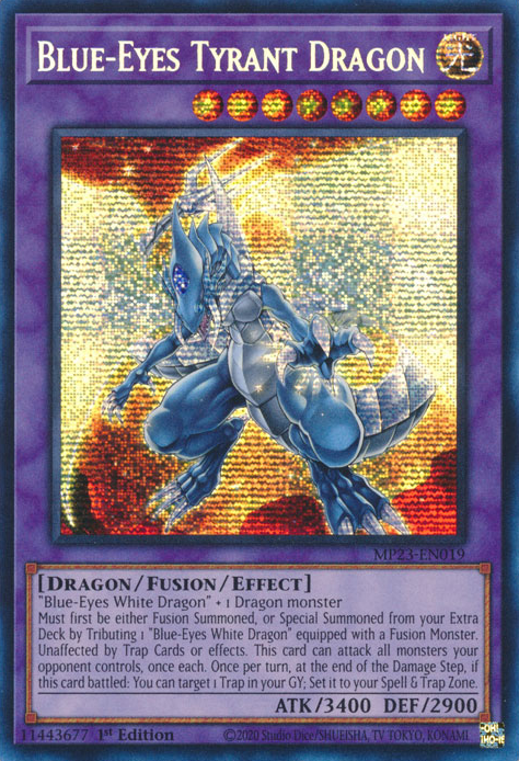 Blue-Eyes Tyrant Dragon [MP23-EN019] Prismatic Secret Rare | Tables and Towers