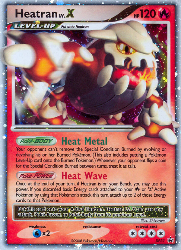 Heatran LV.X (DP31) [Diamond & Pearl: Black Star Promos] | Tables and Towers