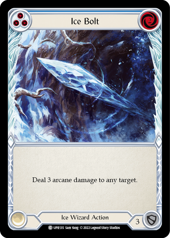 Ice Bolt (Blue) [UPR135] (Uprising)  Rainbow Foil | Tables and Towers