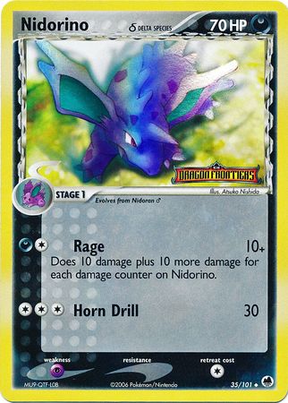 Nidorino (35/101) (Delta Species) (Stamped) [EX: Dragon Frontiers] | Tables and Towers