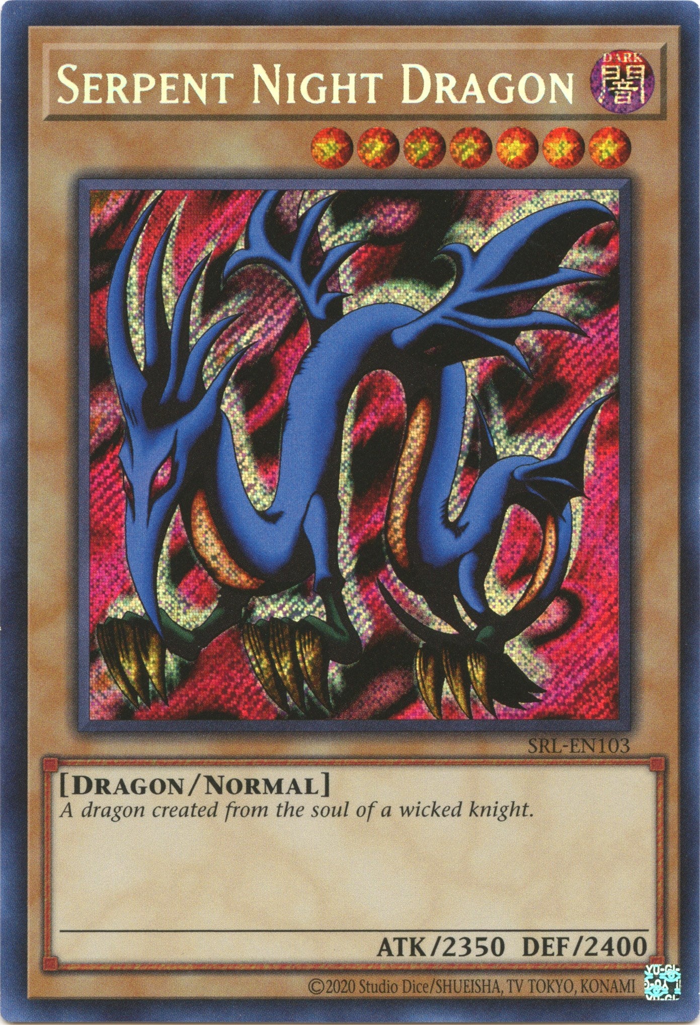 Serpent Night Dragon (25th Anniversary) [SRL-EN103] Secret Rare | Tables and Towers