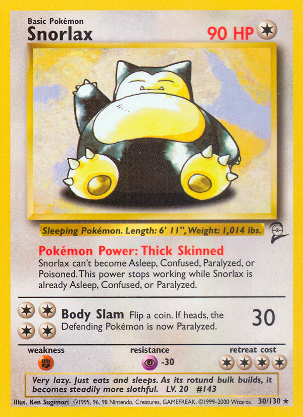 Snorlax (30/130) [Base Set 2] | Tables and Towers