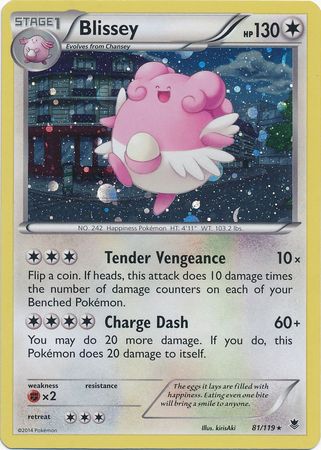 Blissey (81/119) (Cosmos Holo) [XY: Phantom Forces] | Tables and Towers