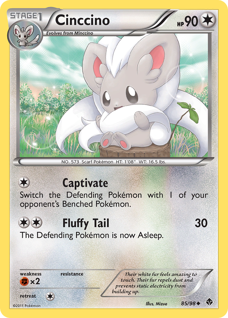 Cinccino (85/98) [Black & White: Emerging Powers] | Tables and Towers