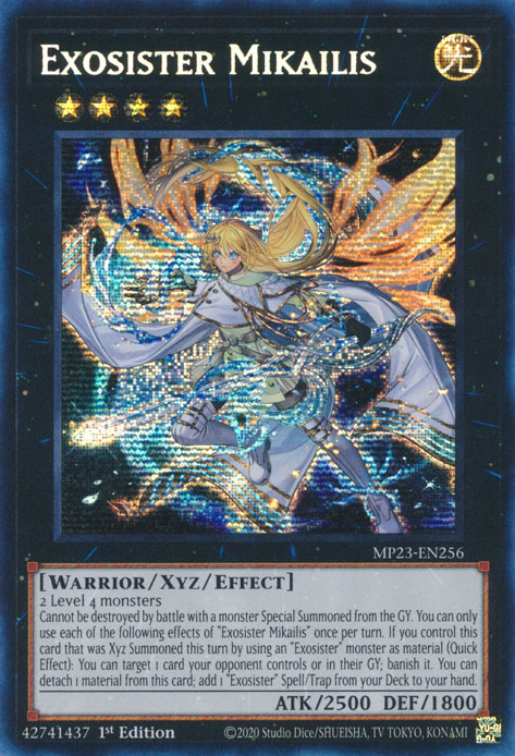 Exosister Mikailis [MP23-EN256] Prismatic Secret Rare | Tables and Towers