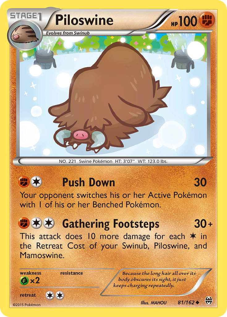 Piloswine (81/162) [XY: BREAKthrough] | Tables and Towers