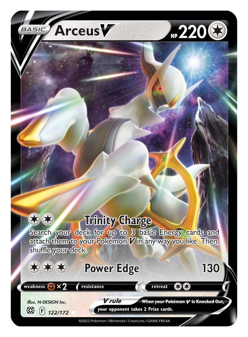 Arceus V (122/172) [Sword & Shield: Brilliant Stars] | Tables and Towers