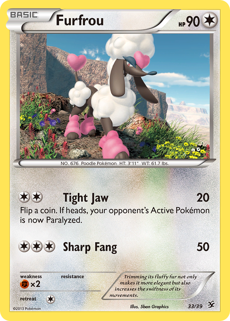 Furfrou (33/39) [XY: Kalos Starter Set] | Tables and Towers