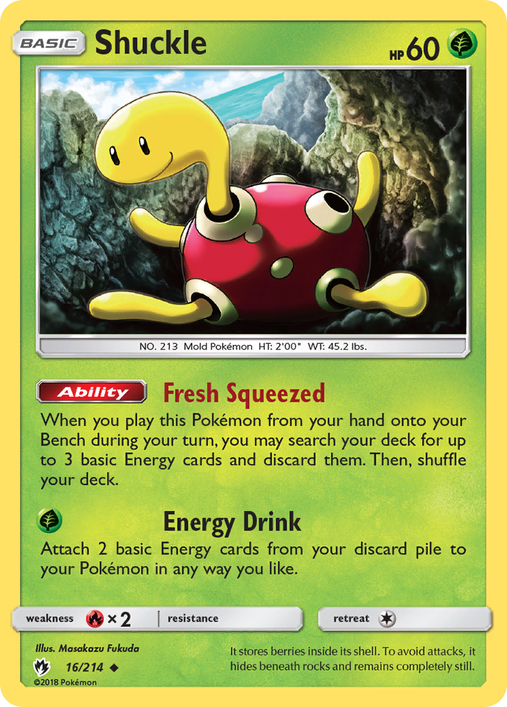 Shuckle (16/214) [Sun & Moon: Lost Thunder] | Tables and Towers