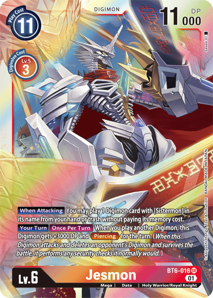 Jesmon [BT6-016] [Double Diamond] | Tables and Towers