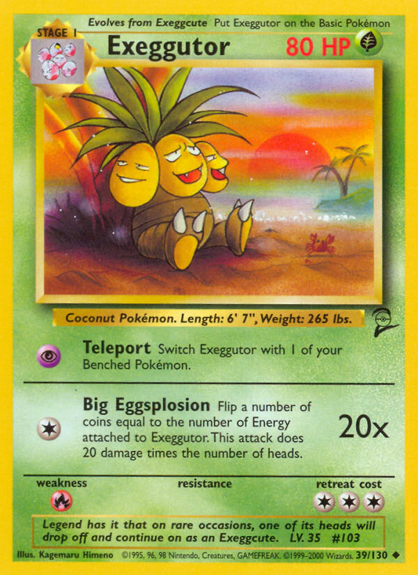 Exeggutor (39/130) [Base Set 2] | Tables and Towers