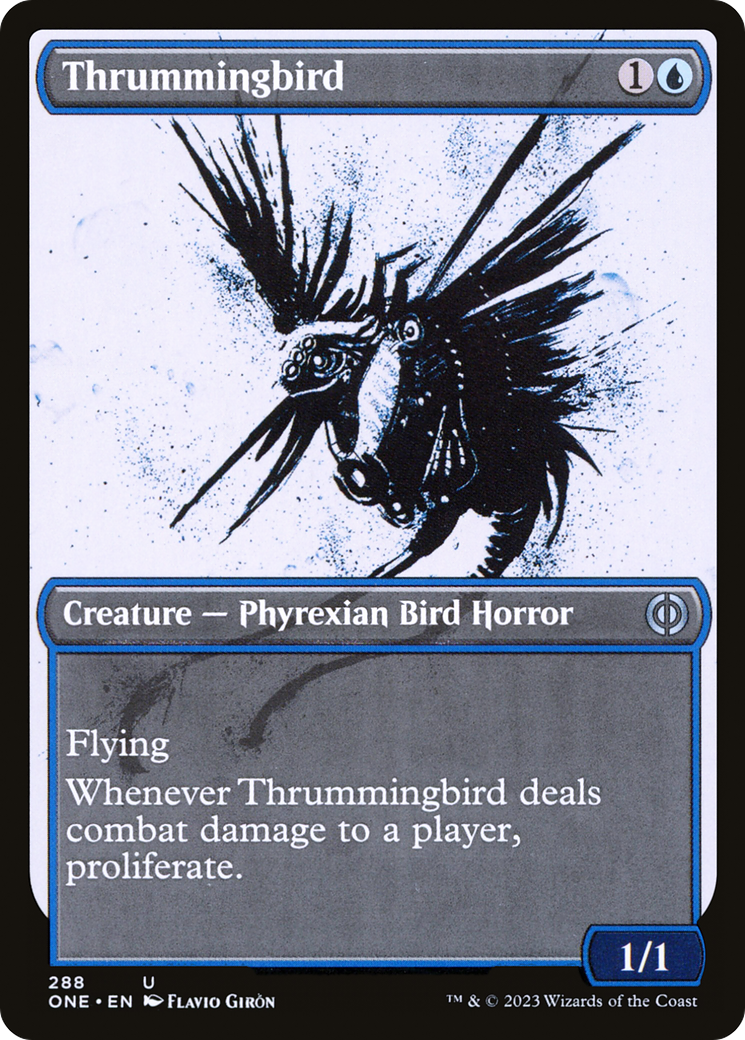 Thrummingbird (Showcase Ichor) [Phyrexia: All Will Be One] | Tables and Towers