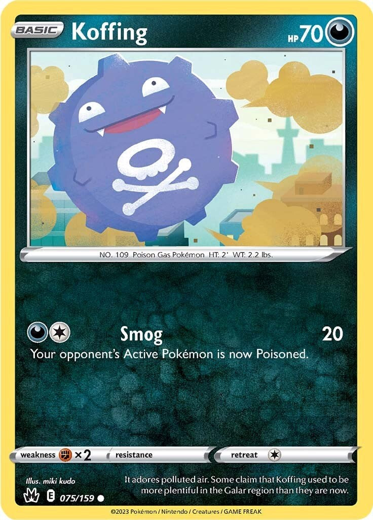 Koffing (075/159) [Sword & Shield: Crown Zenith] | Tables and Towers