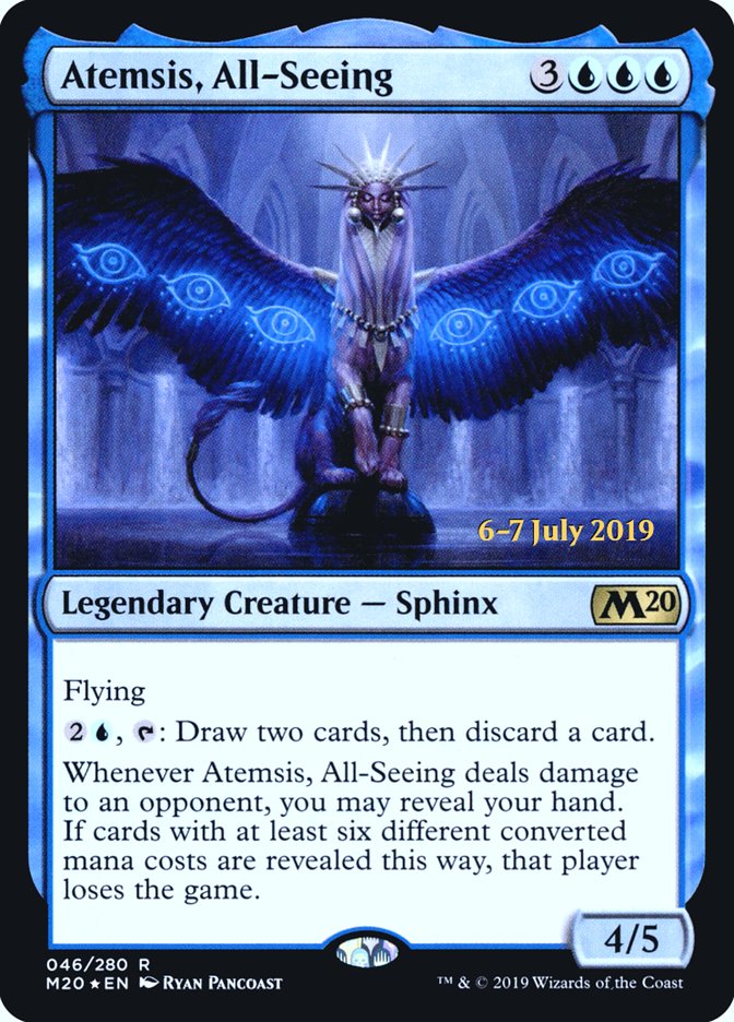 Atemsis, All-Seeing [Core Set 2020 Prerelease Promos] | Tables and Towers