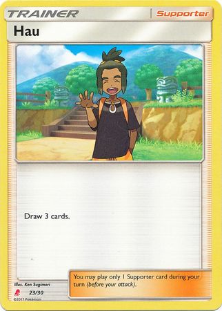 Hau (23/30) [Sun & Moon: Trainer Kit - Lycanroc] | Tables and Towers