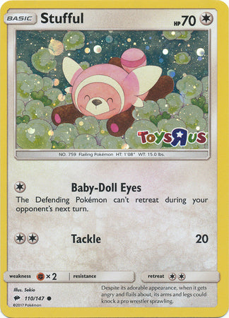 Stufful (110/147) (Toys R Us Promo) [Sun & Moon: Burning Shadows] | Tables and Towers