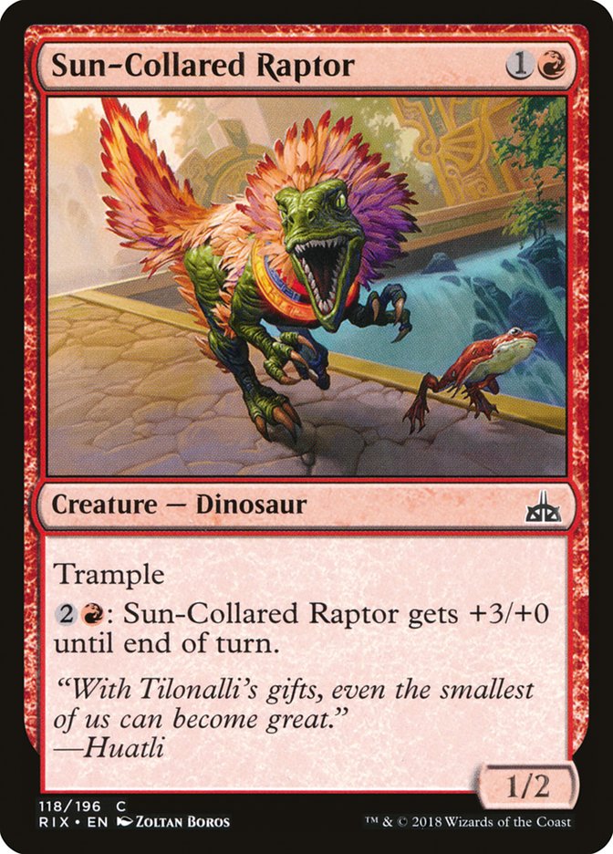 Sun-Collared Raptor [Rivals of Ixalan] | Tables and Towers