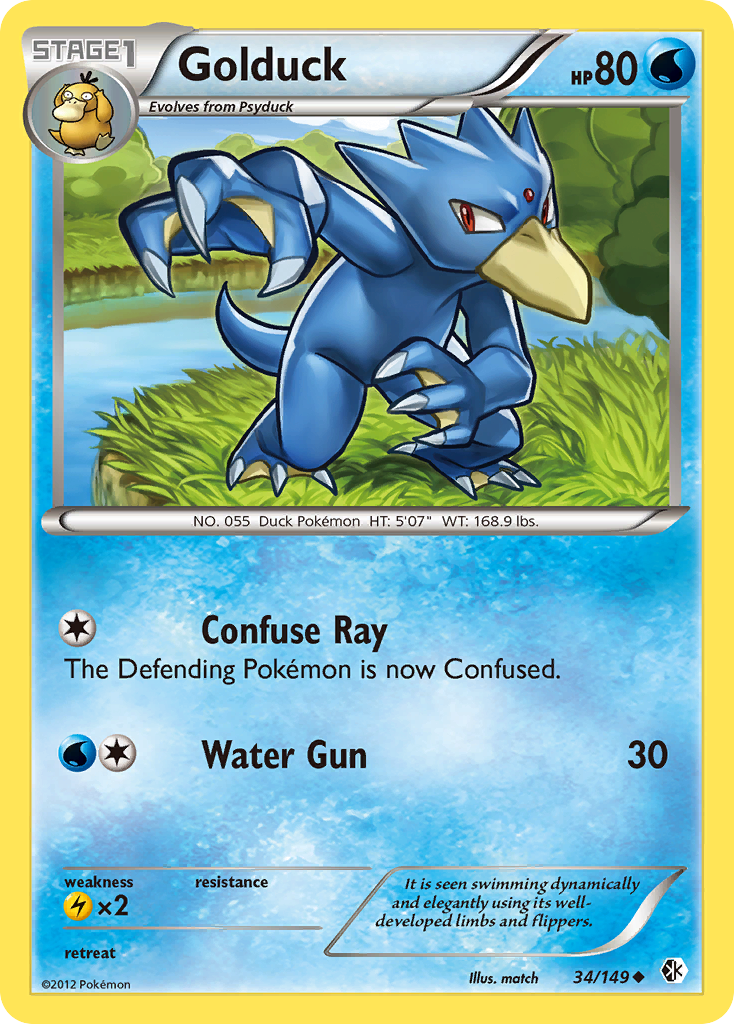 Golduck (34/149) [Black & White: Boundaries Crossed] | Tables and Towers