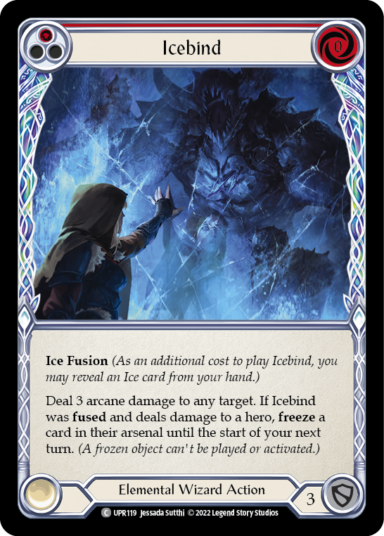 Icebind (Red) [UPR119] (Uprising)  Rainbow Foil | Tables and Towers