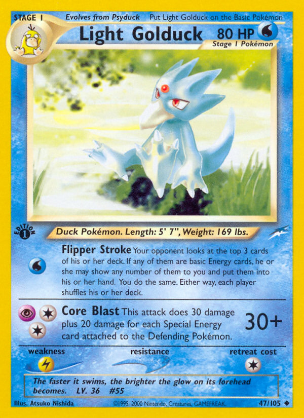 Light Golduck (47/105) [Neo Destiny 1st Edition] | Tables and Towers