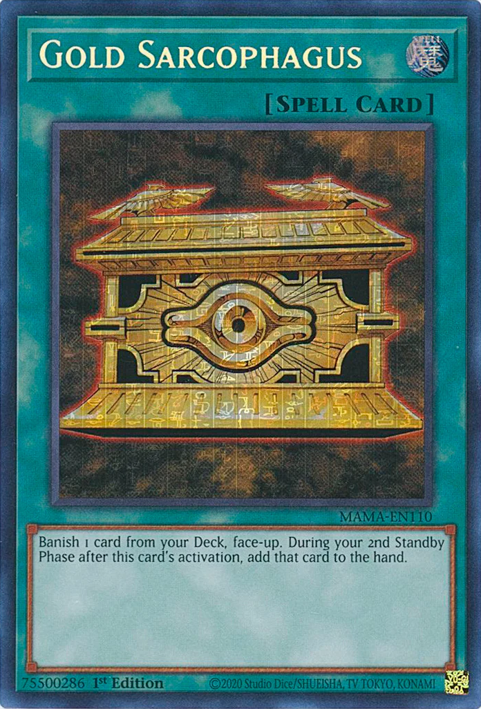 Gold Sarcophagus [MAMA-EN110] Ultra Pharaoh's Rare | Tables and Towers