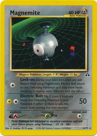 Magnemite (26/75) [Neo Discovery Unlimited] | Tables and Towers