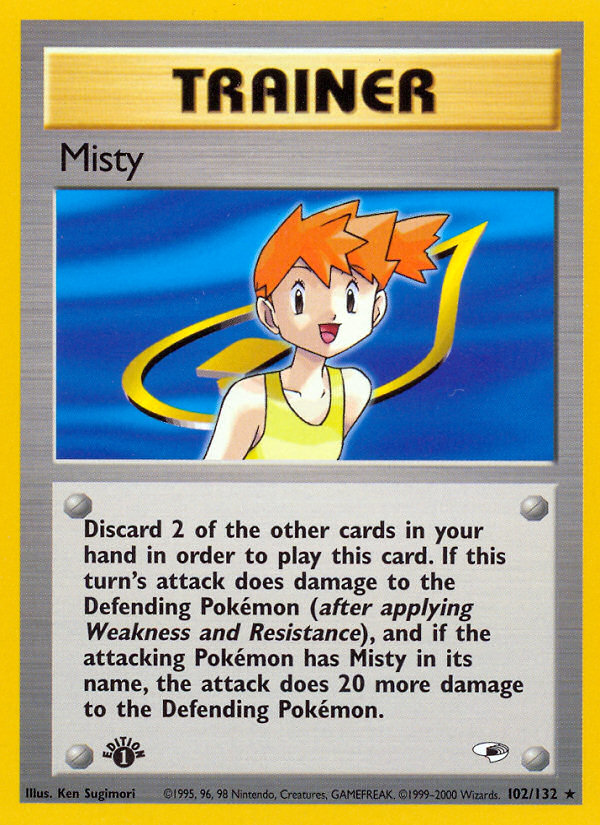 Misty (102/132) [Gym Heroes 1st Edition] | Tables and Towers