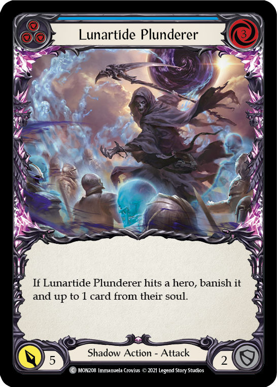 Lunartide Plunderer (Blue) [MON208-RF] (Monarch)  1st Edition Rainbow Foil | Tables and Towers