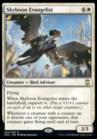 Skyboon Evangelist (Promo Pack) [Streets of New Capenna Commander Promos] | Tables and Towers