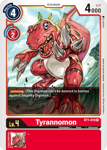 Tyrannomon [BT1-016] [Release Special Booster Ver.1.0] | Tables and Towers