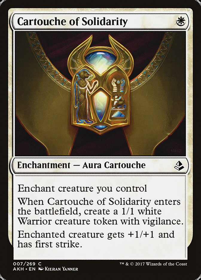 Cartouche of Solidarity [Amonkhet] | Tables and Towers