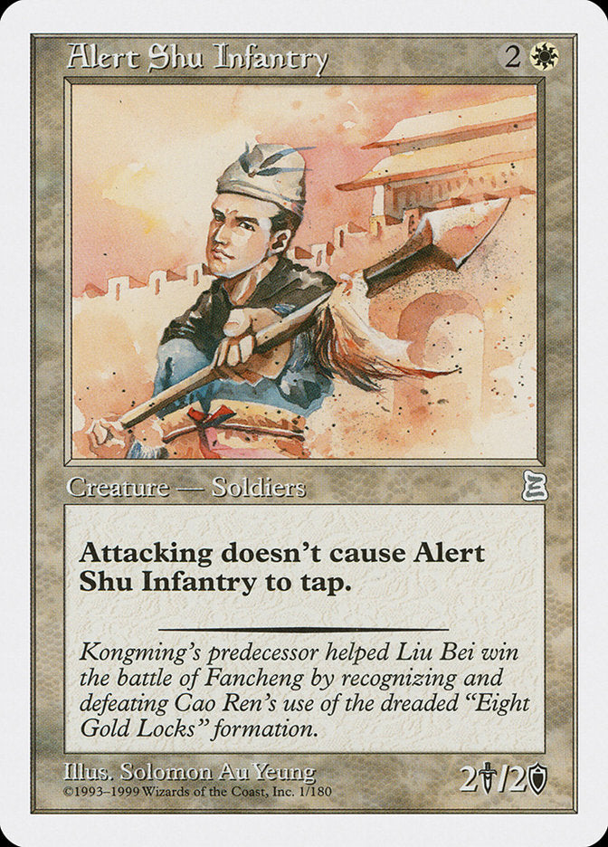 Alert Shu Infantry [Portal Three Kingdoms] | Tables and Towers