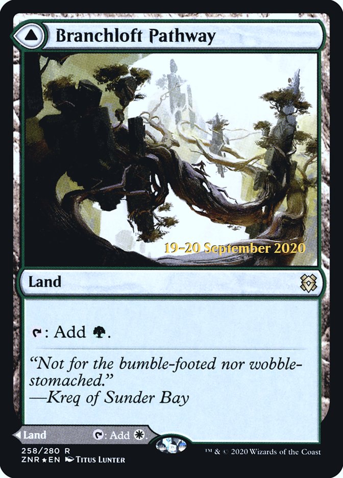 Branchloft Pathway // Boulderloft Pathway [Zendikar Rising Prerelease Promos] | Tables and Towers