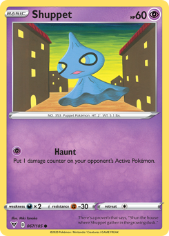 Shuppet (067/185) [Sword & Shield: Vivid Voltage] | Tables and Towers