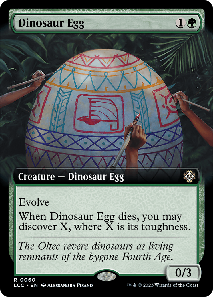 Dinosaur Egg (Extended Art) [The Lost Caverns of Ixalan Commander] | Tables and Towers