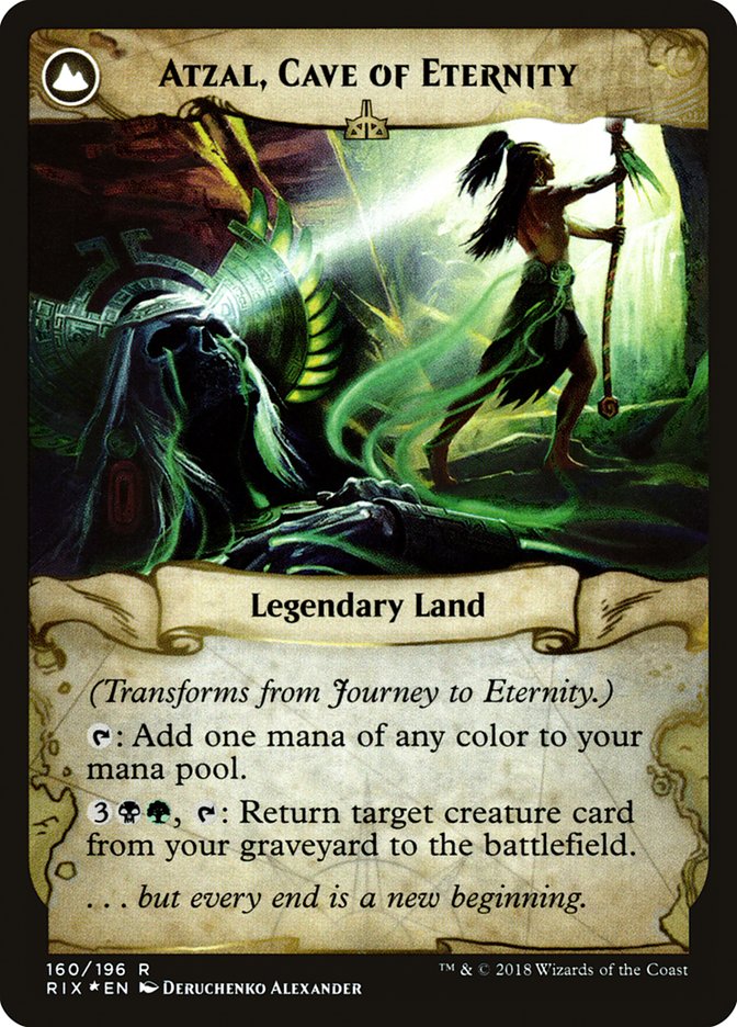 Journey to Eternity // Atzal, Cave of Eternity [Rivals of Ixalan Prerelease Promos] | Tables and Towers