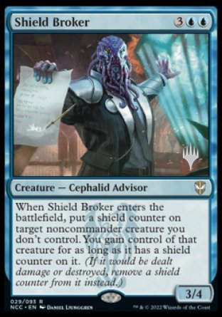 Shield Broker (Promo Pack) [Streets of New Capenna Commander Promos] | Tables and Towers