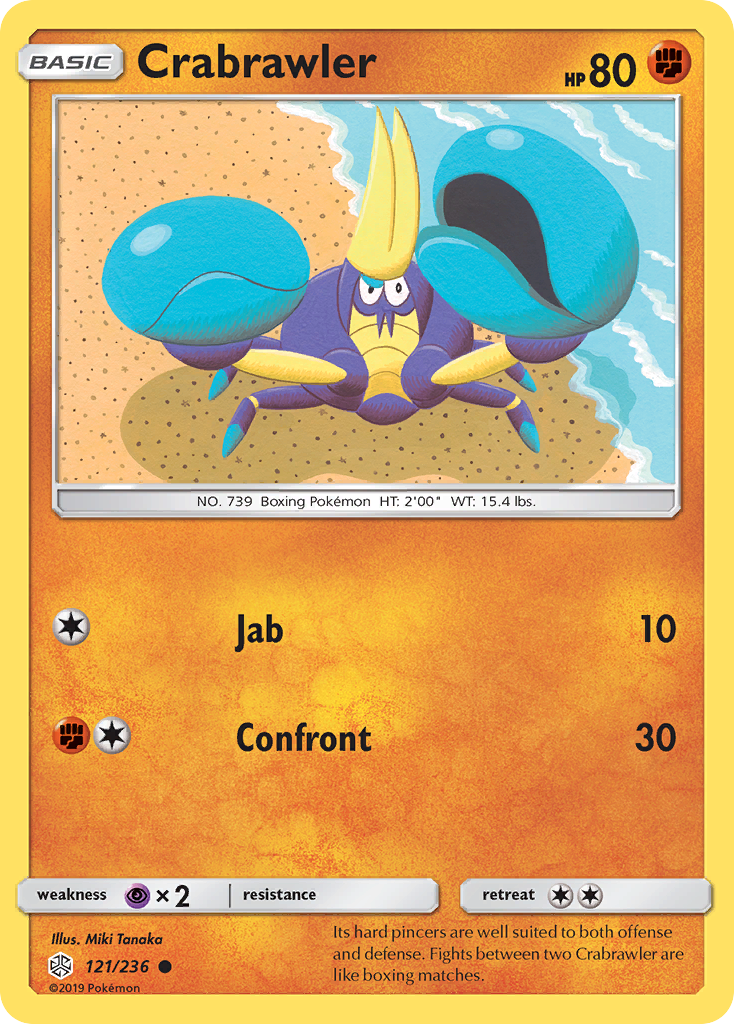 Crabrawler (121/236) [Sun & Moon: Cosmic Eclipse] | Tables and Towers