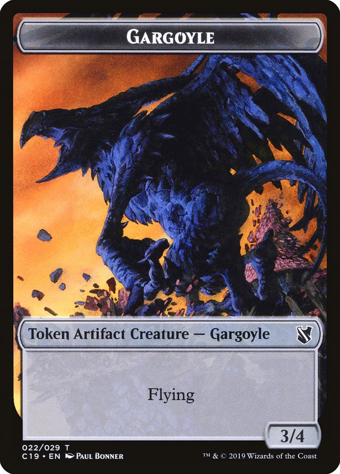 Gargoyle Token [Commander 2019 Tokens] | Tables and Towers