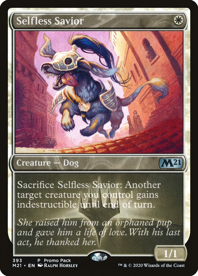 Selfless Savior (Promo Pack) [Core Set 2021 Promos] | Tables and Towers