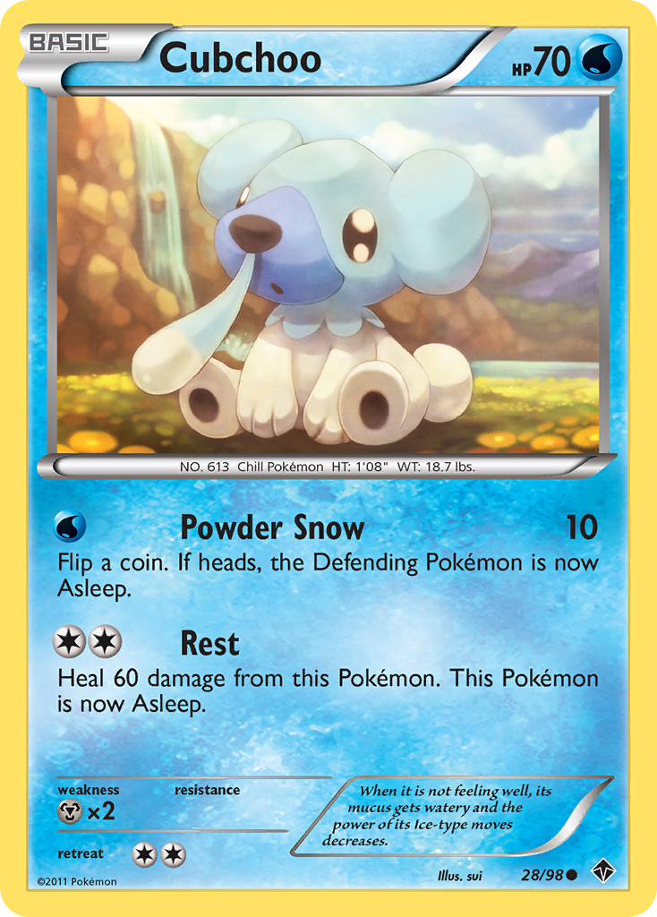 Cubchoo (28/98) [Black & White: Emerging Powers] | Tables and Towers