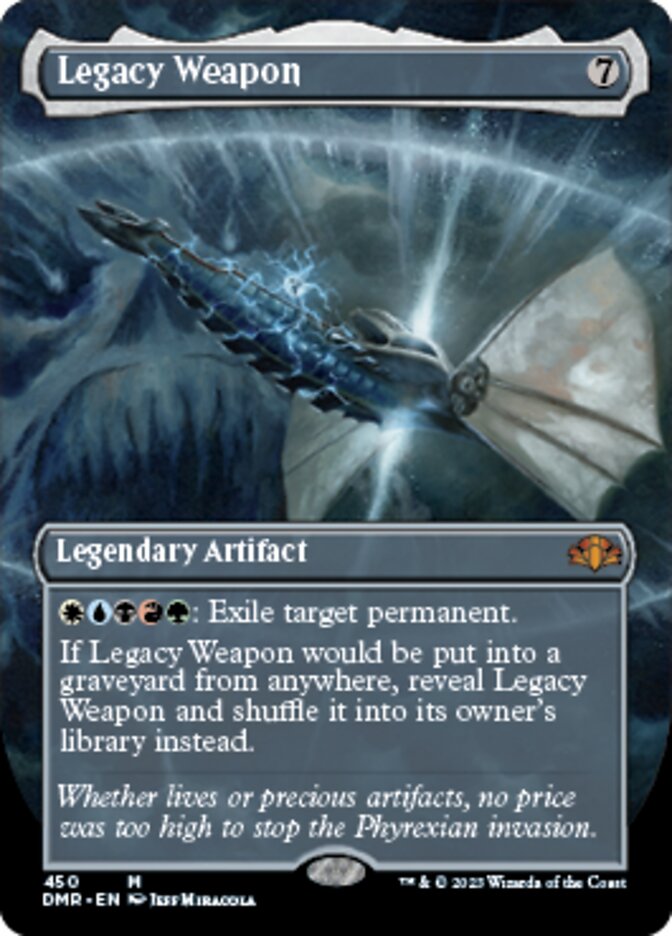 Legacy Weapon (Borderless Alternate Art) [Dominaria Remastered] | Tables and Towers