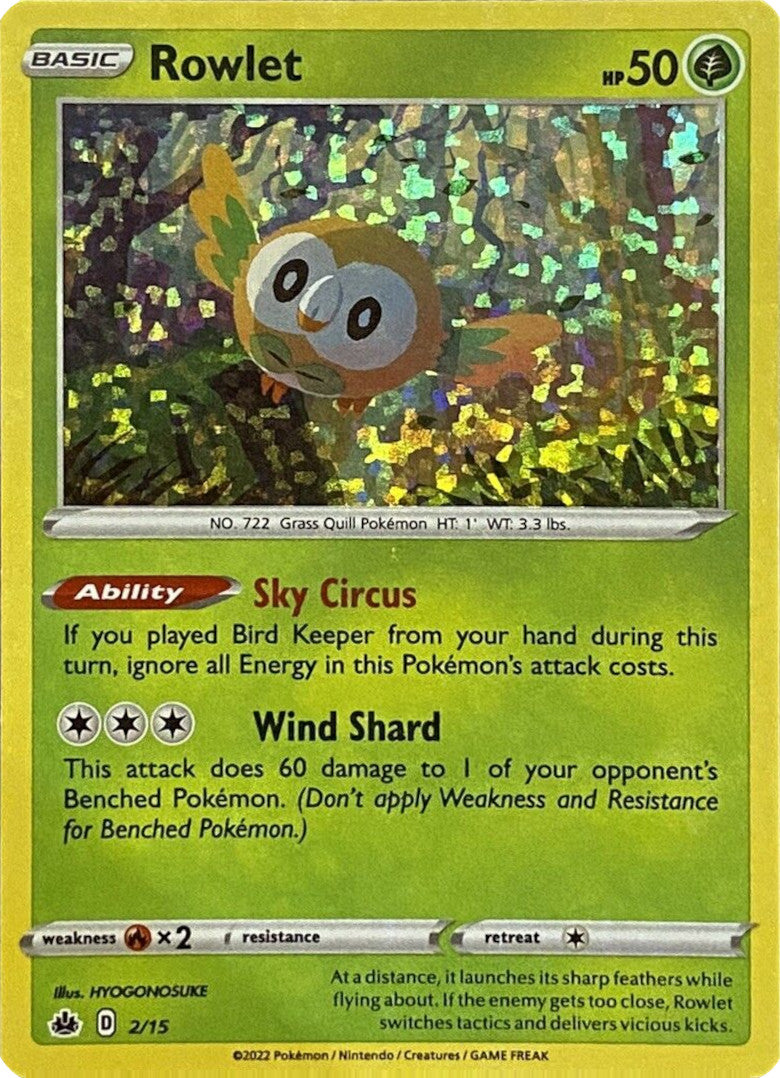 Rowlet (2/15) [McDonald's Promos: Match Battle] | Tables and Towers