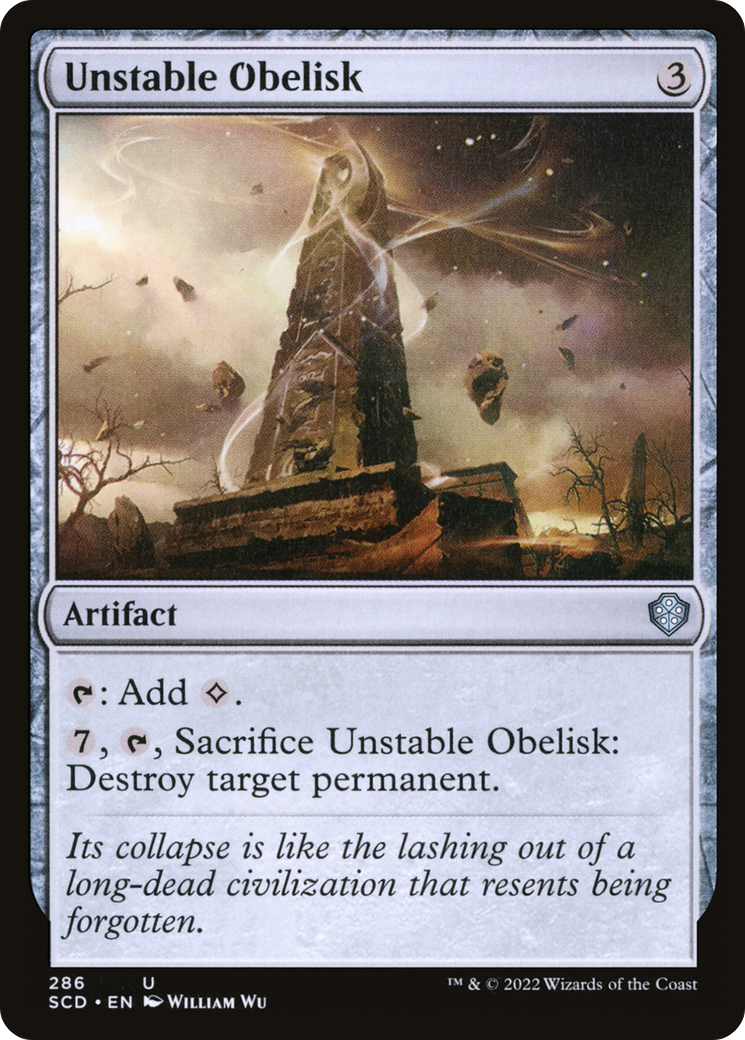 Unstable Obelisk [Starter Commander Decks] | Tables and Towers