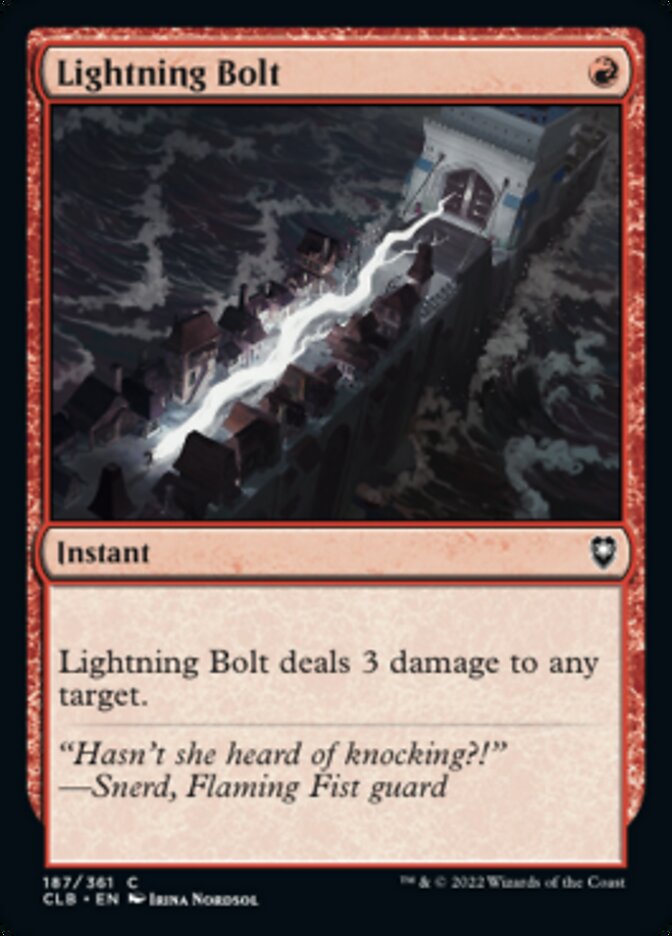 Lightning Bolt [Commander Legends: Battle for Baldur's Gate] | Tables and Towers