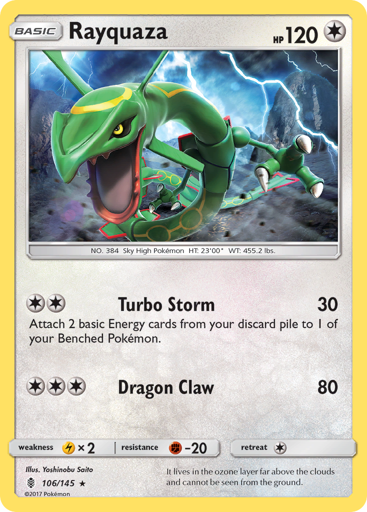 Rayquaza (106/145) [Sun & Moon: Guardians Rising] | Tables and Towers